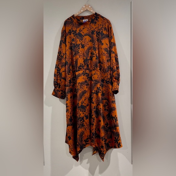 Target Future Collective Kahlana Women's Long Sleeve Mock Neck A-Line Dress, 4X - Picture 2 of 16